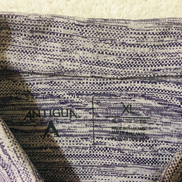 TCU Horned Frogs Antigua Purple Polo Shirt Men's Size XL - Picture 3 of 6